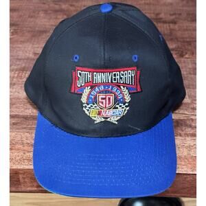 NASCAR 50TH ANNIVERSARY RACING BASEBALL HAT CAP BLACK